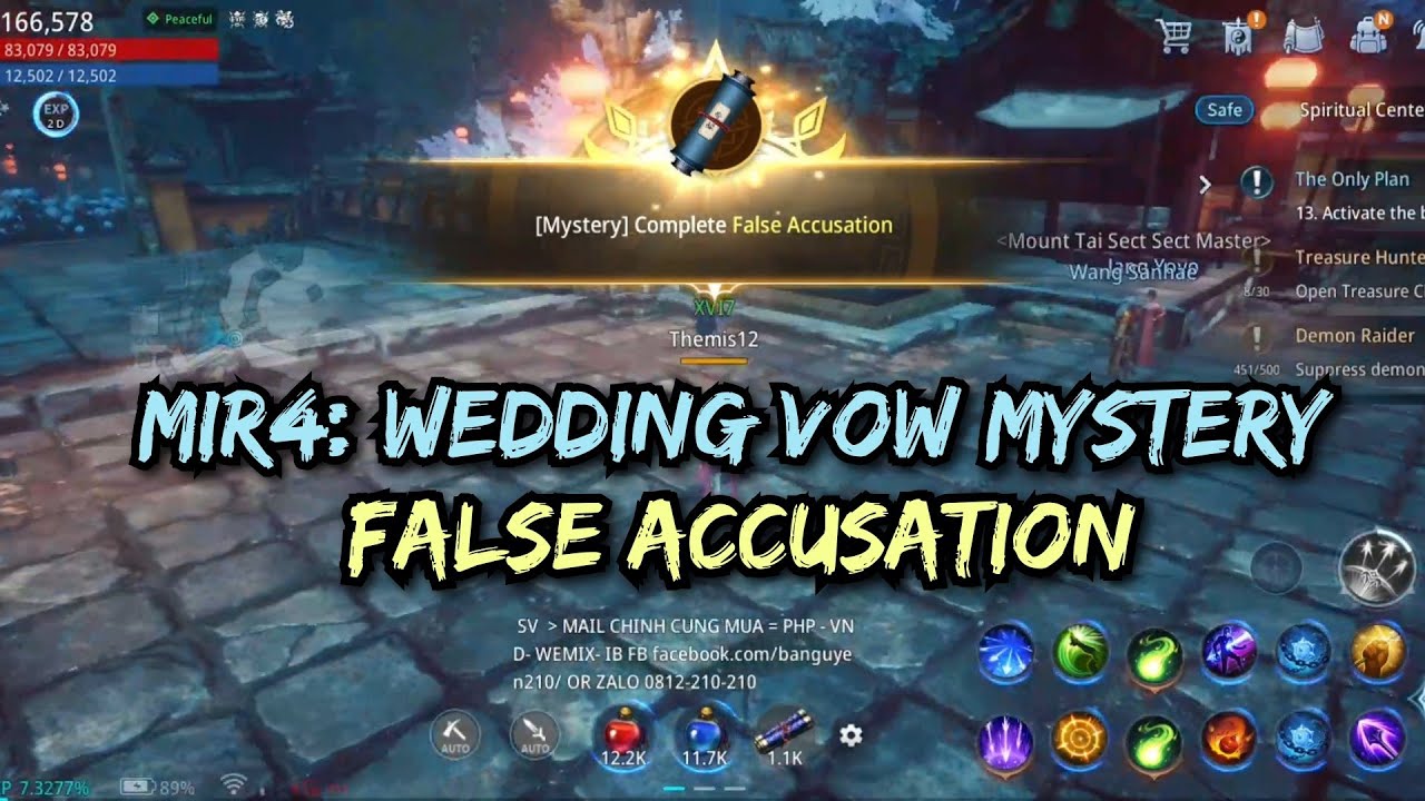 MIR4: Wedding Vow Mystery | False Accusation | Clue 1-7 | Complete