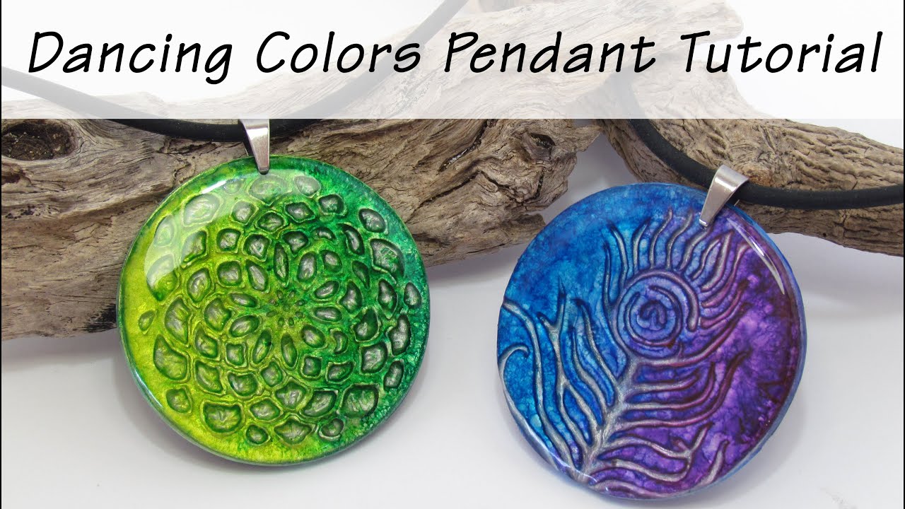 Polymer Clay Project: Dancing Colors Pendants