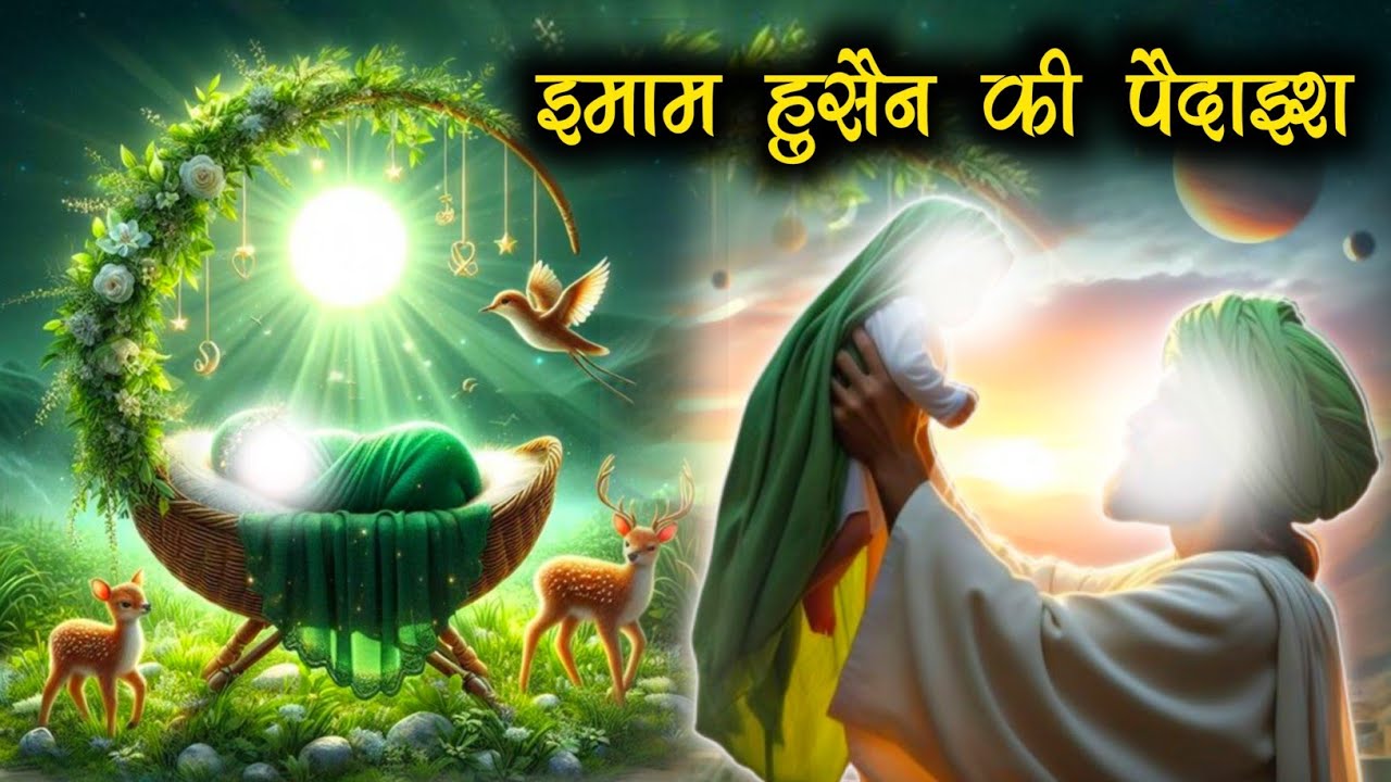 Hazrat Imam Hussain ki Wiladat | 3 Shaban | Imam Hussain ki Paidaish | MK-voice