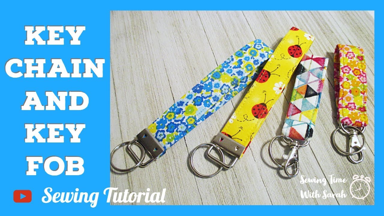 5 MINUTES SEWING!!! Christmas Gift Idea: Key Chain | Key Fob Tutorial