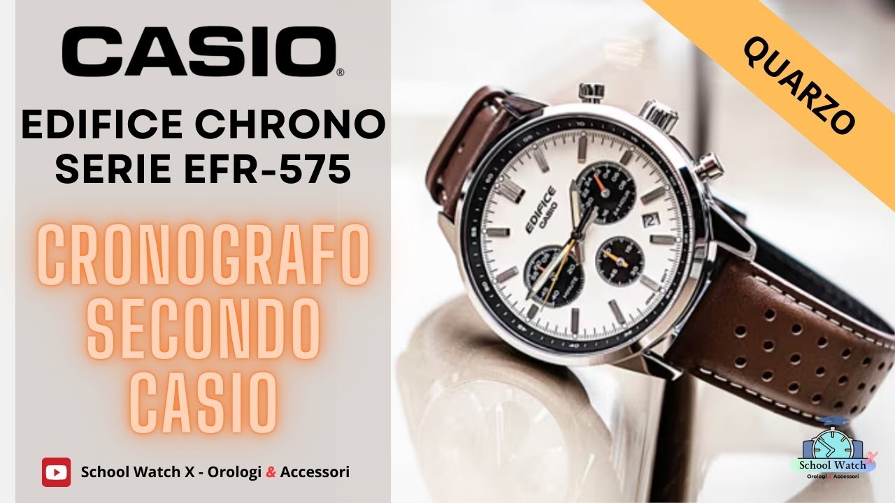 Casio Edifice Chrono EFR 575 Sportivo e Sempre Pronto