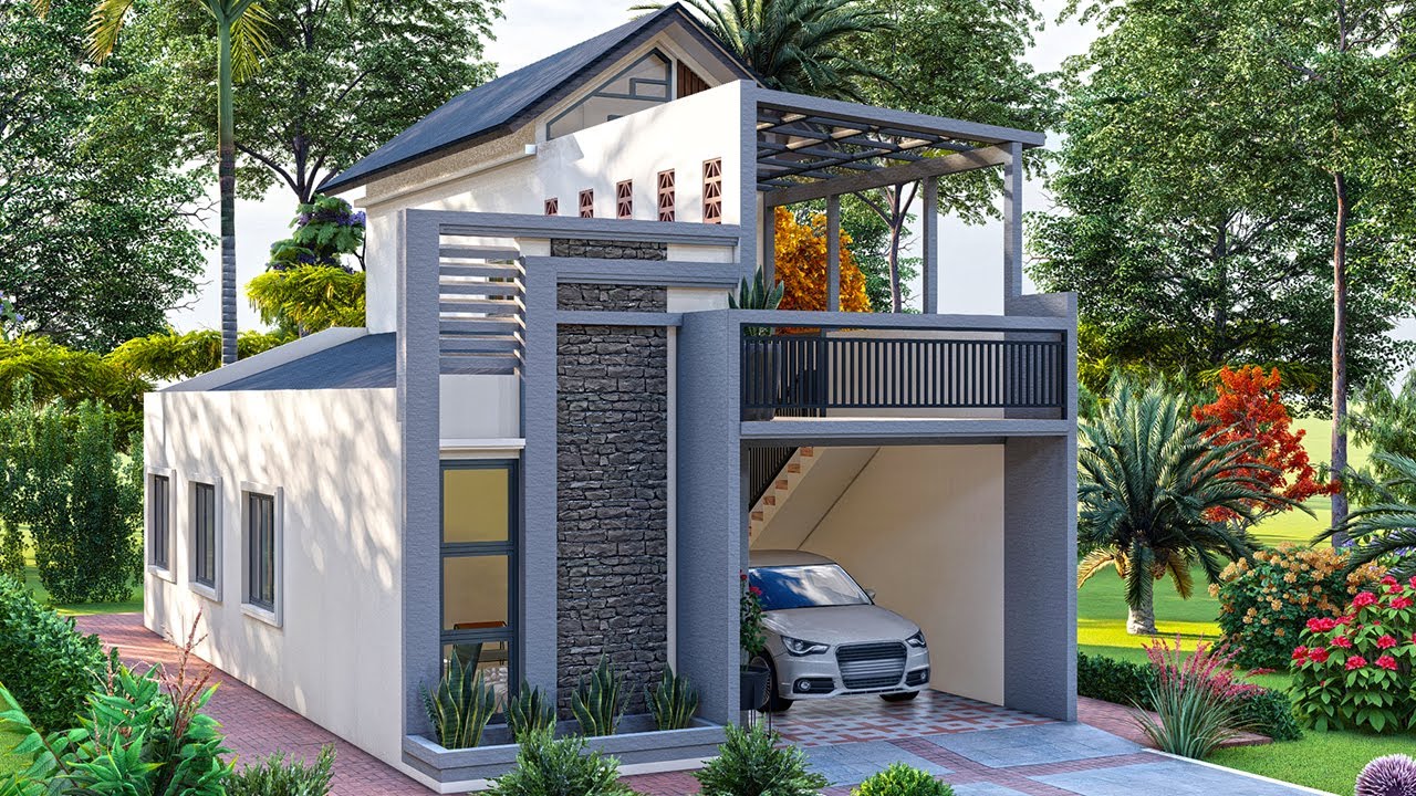 Penting...! Jangan cuma lewat, Desain rumah Kecil unik dg 3 kamar - Balkon