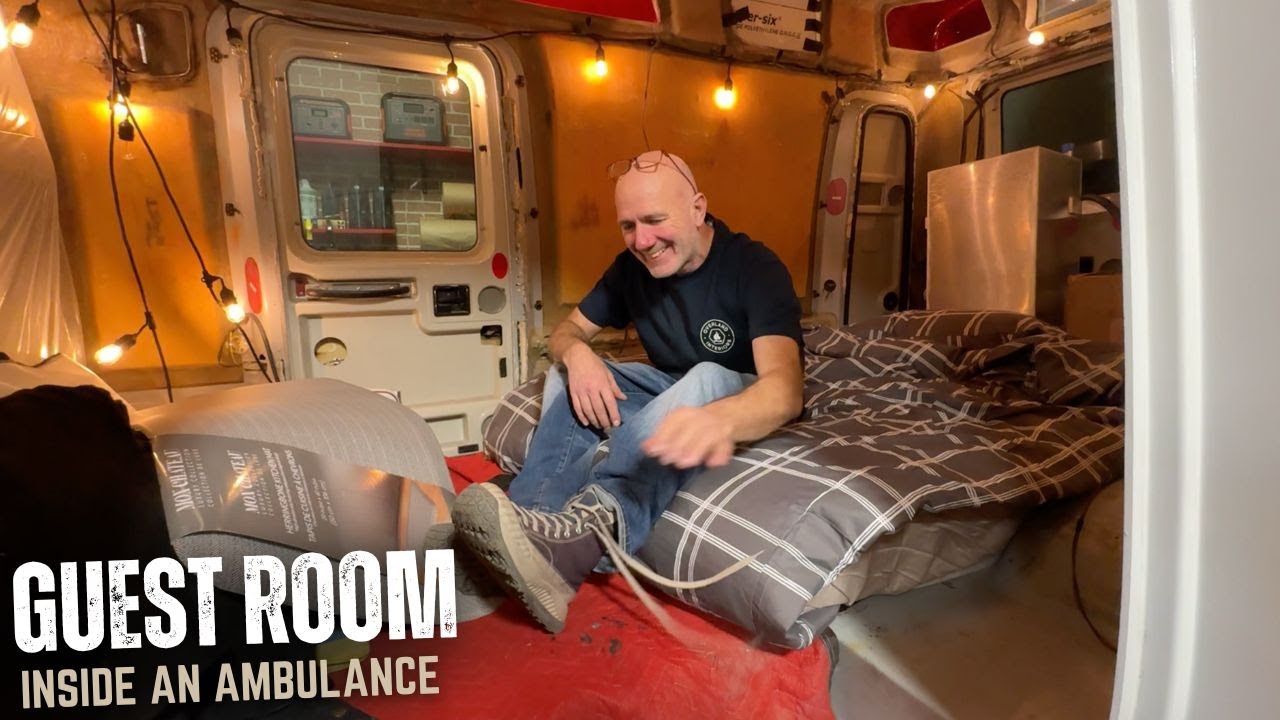Ambulance Guest House. Van Builder Is Here From Eastern Canada.
