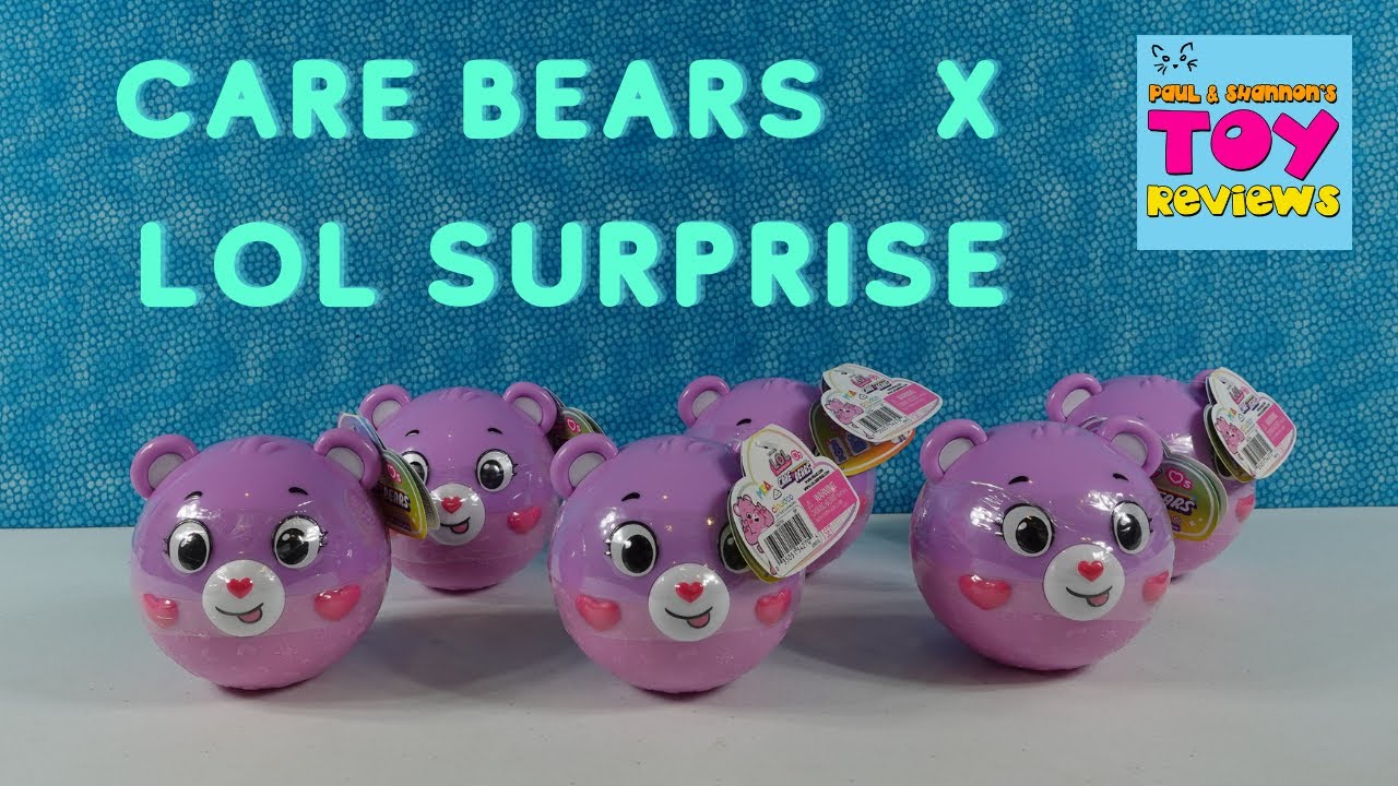 Care Bears x LOL Surprise Blind Capsule Collectible Doll Figures Unboxing