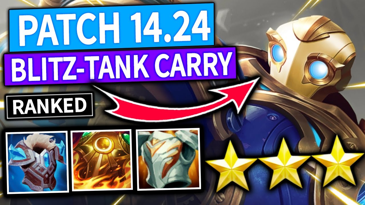 THE BLITZCRANK TANK CARRY in TFT RANKED! - Set 13 Meta | TFT Patch 14.24 | Teamfight Tactics Guide