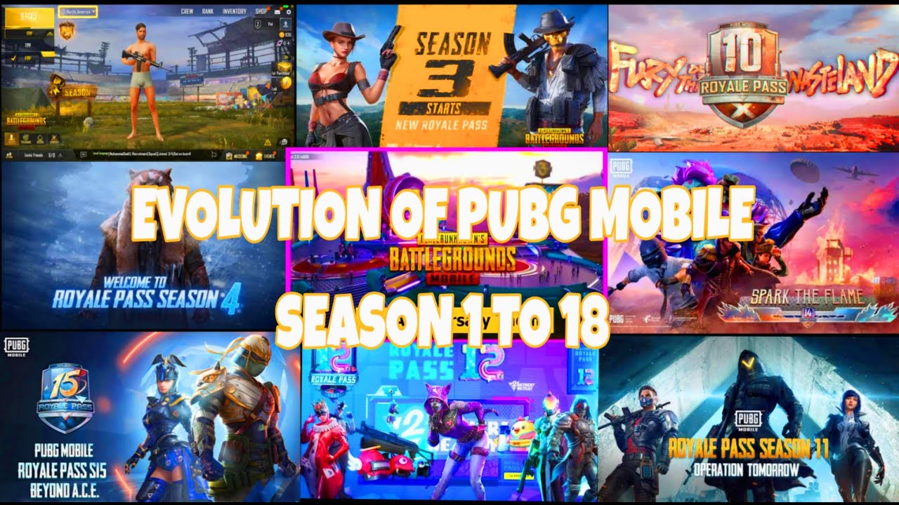 PUBG  MOBILE ALL THEME SONGS FROM SEASON 1 TO SEASON 18|EVOLUTION OF PUBG MOBILE 2018-21|@totalming