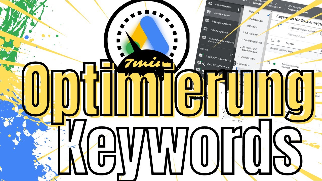 Google Ads Optimierung in weniger als 7 Minuten! Heute mit Keyword & CPC Optimierung