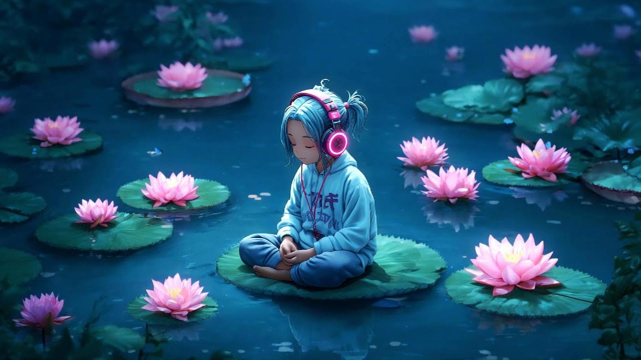 Magical Lotus Pond 🌸💧 | Zen Lofi Hiphop to Meditate & Sleep
