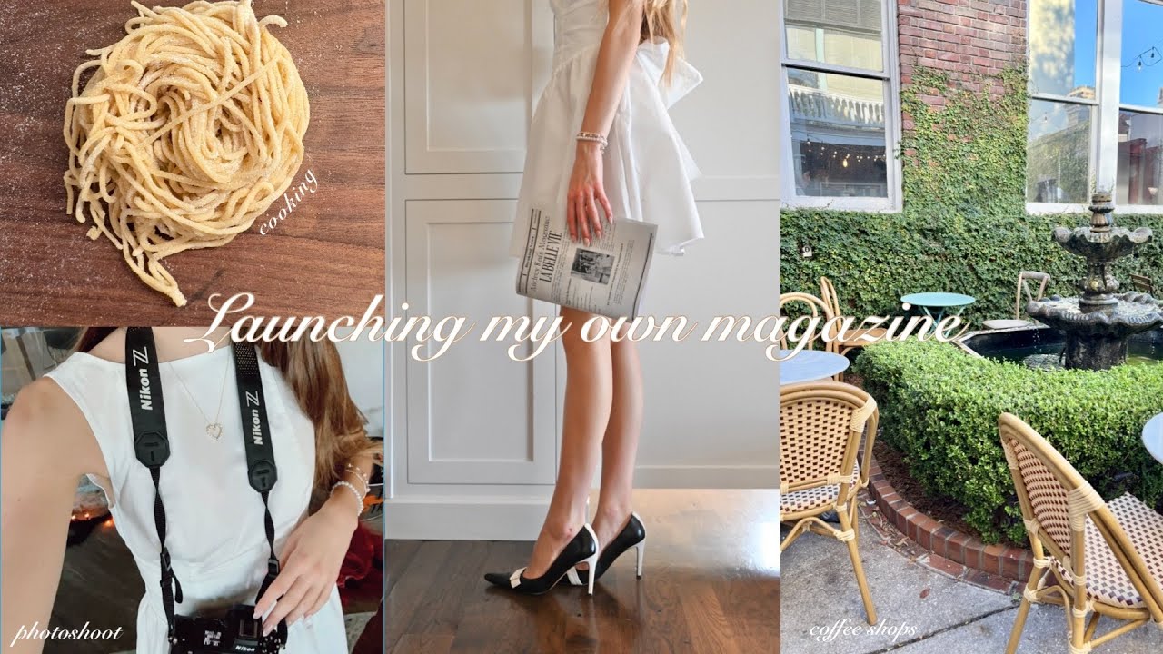 Preparing to launch my own magazine 📰☕️💐 ♡ photoshoots, behind the scenes, planning, etc. ♡