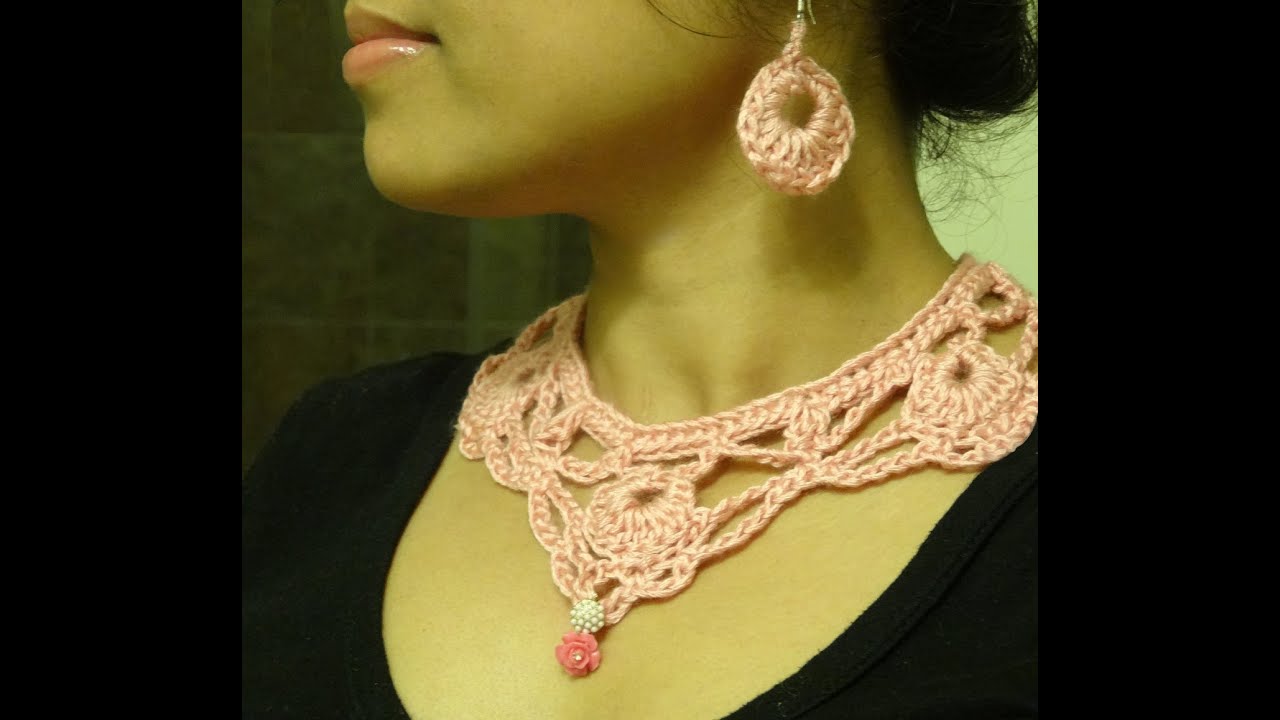 Part 1: How to crochet necklace and earring