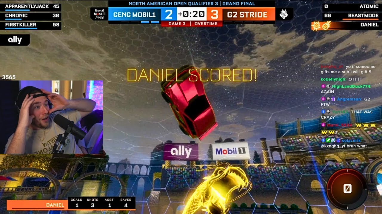 Дэниел делает самый точный удар в истории RLCS