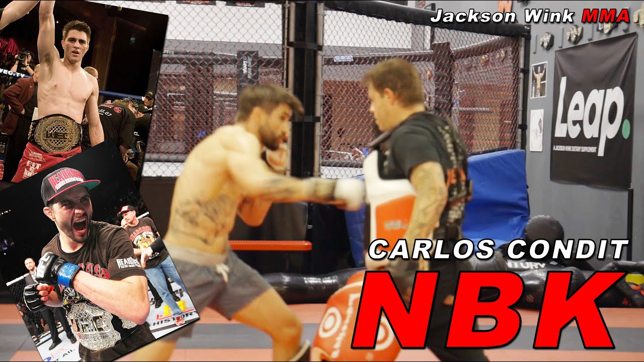Carlos Condit and Six Gun Gibson killing the mitts