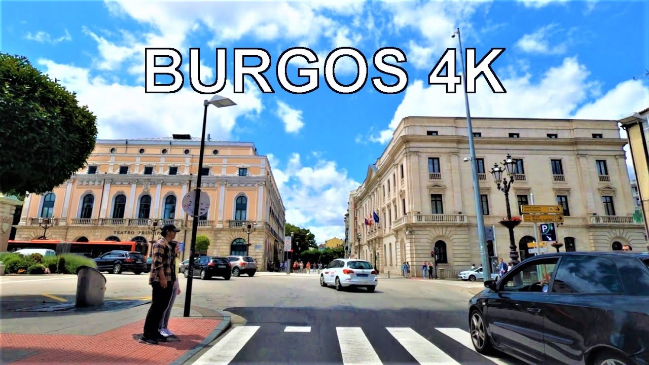 Burgos (Castilla y Leon, España) Conduciendo 4K Viaje en Coche