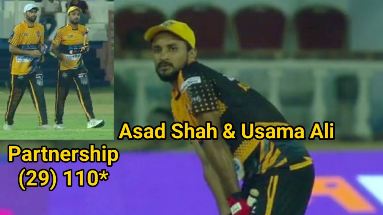 Usama Ali and Asad Shah Big Run Chase against Big Side in Ktpl2