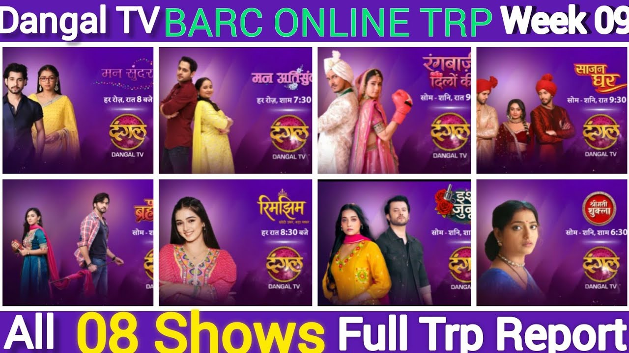 Dangal TV Barc Online Trp of week 09 ( 2026) mann  sundar mann ati sundar pati bhramachari rimjhim