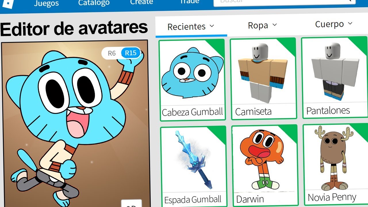 Creamos el PERFIL de GUMBALL en ROBLOX !! | Rovi23 Roblox