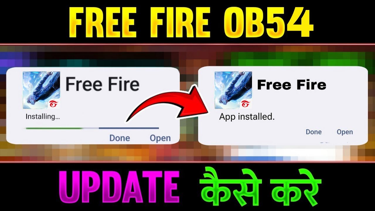 HOW TO UPDATE FREE FIRE OB54 APK DOWNLOAD KAISE KAREN LINK SE OB 54 APP NORMAL FF VERSION KAISE KARE