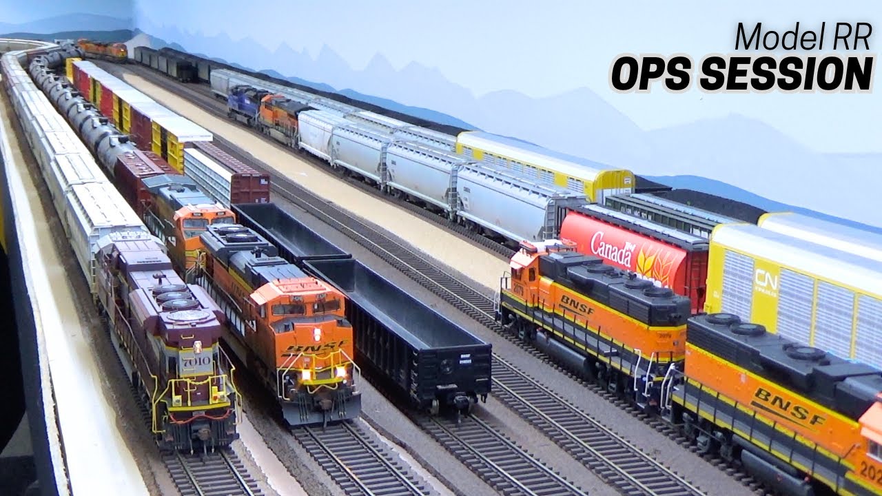Оперативная сессия: основные операции BNSF на перевале Мариас (с диспетчерской радиосвязью)