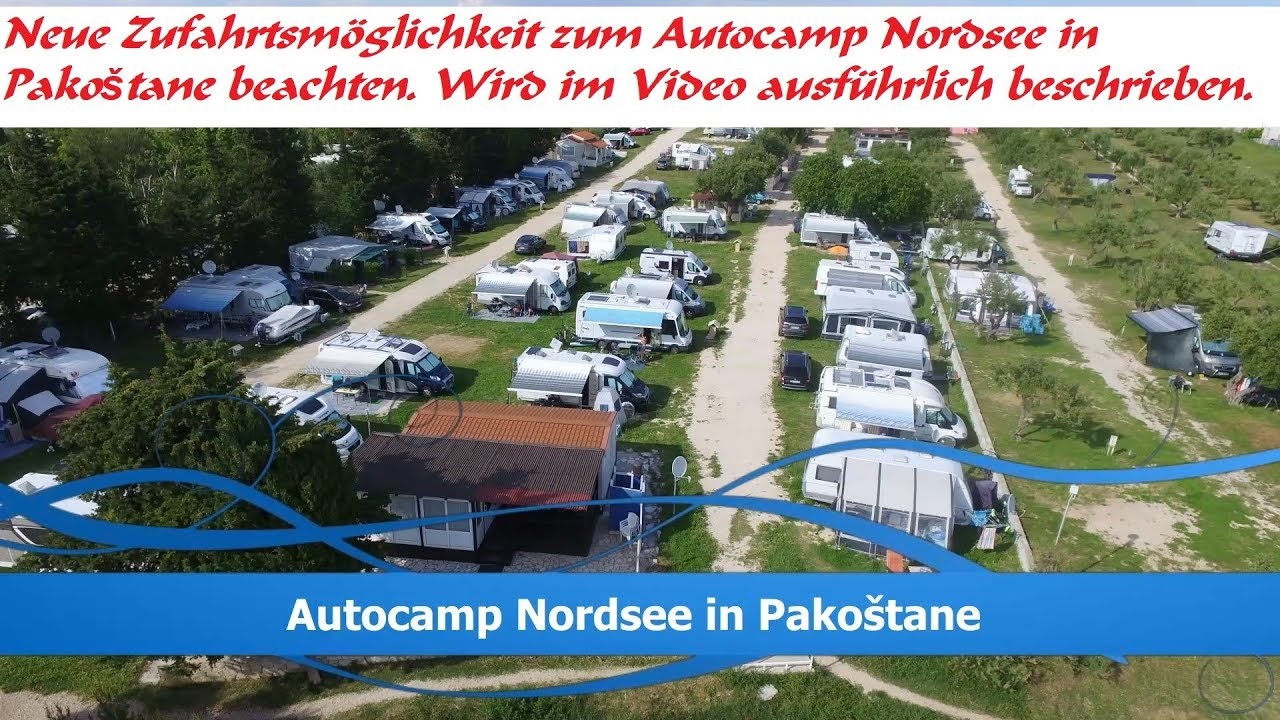 Stellplatzinfo/ Campingplatzinfo: Autocamp Nordsee in Pakoštane ***Neue Zufahrt***