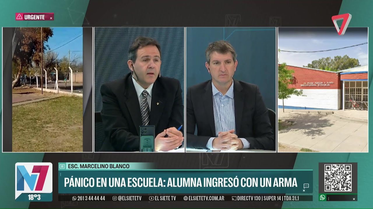 PÁNICO en una escuela de La Paz: una alumna ingresó con un arma
