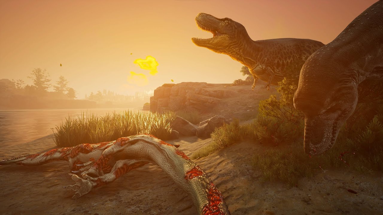 Path of titans - plan B stream (T-rex and Deinosuchus)