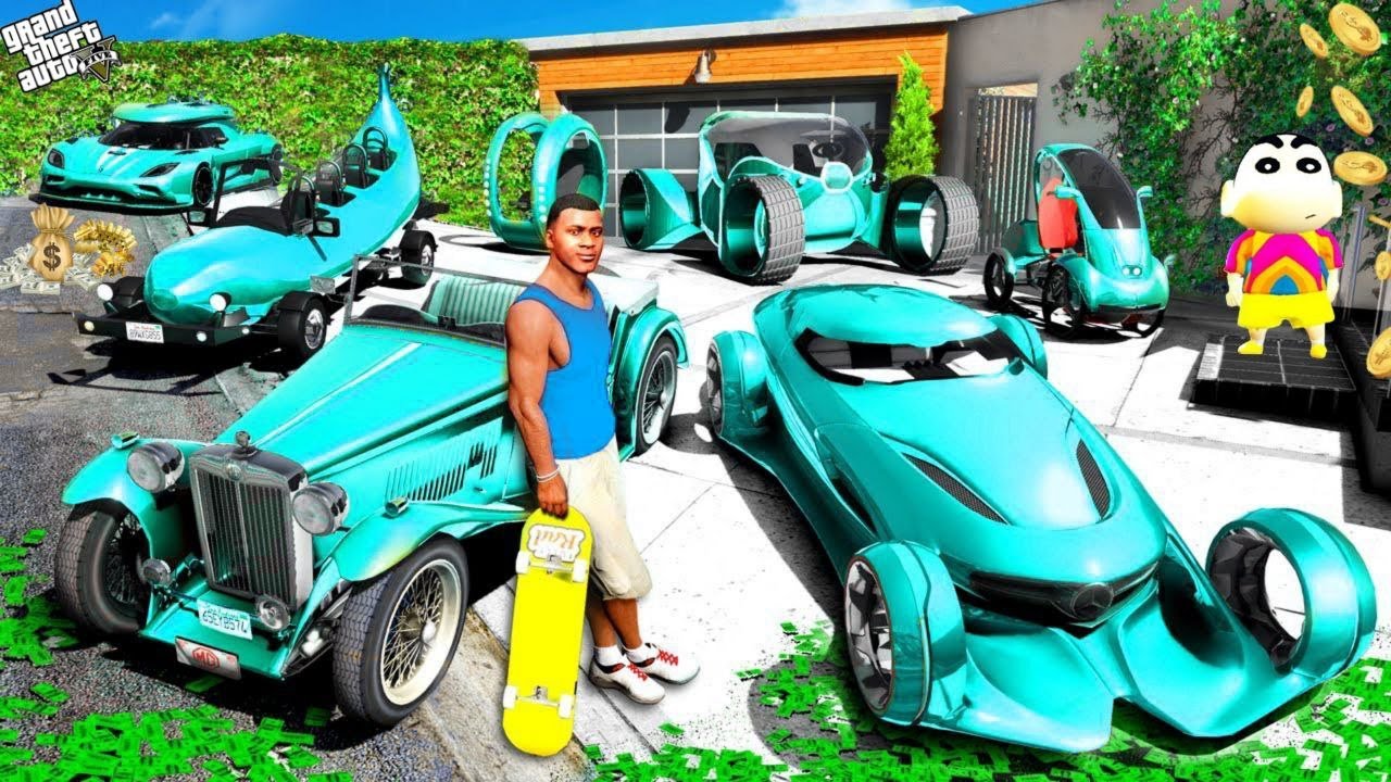 FRANKLIN TOUCH ANYTHING BECOME GOLD || EVERYTHING IS FREE IN GTA 5