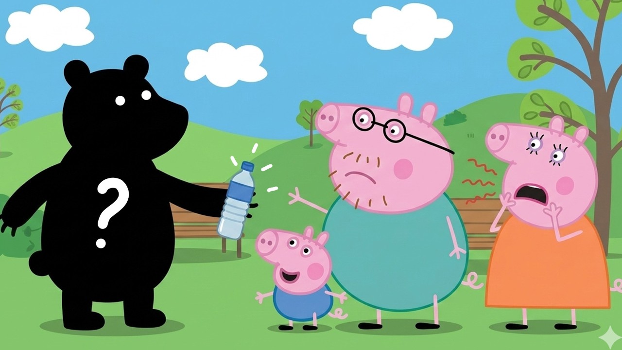 Peppa Pig Family Shocked by a Secret Visitor! 😱 Mystery Bottle Surprise! | Peppa Pig Funny Animation