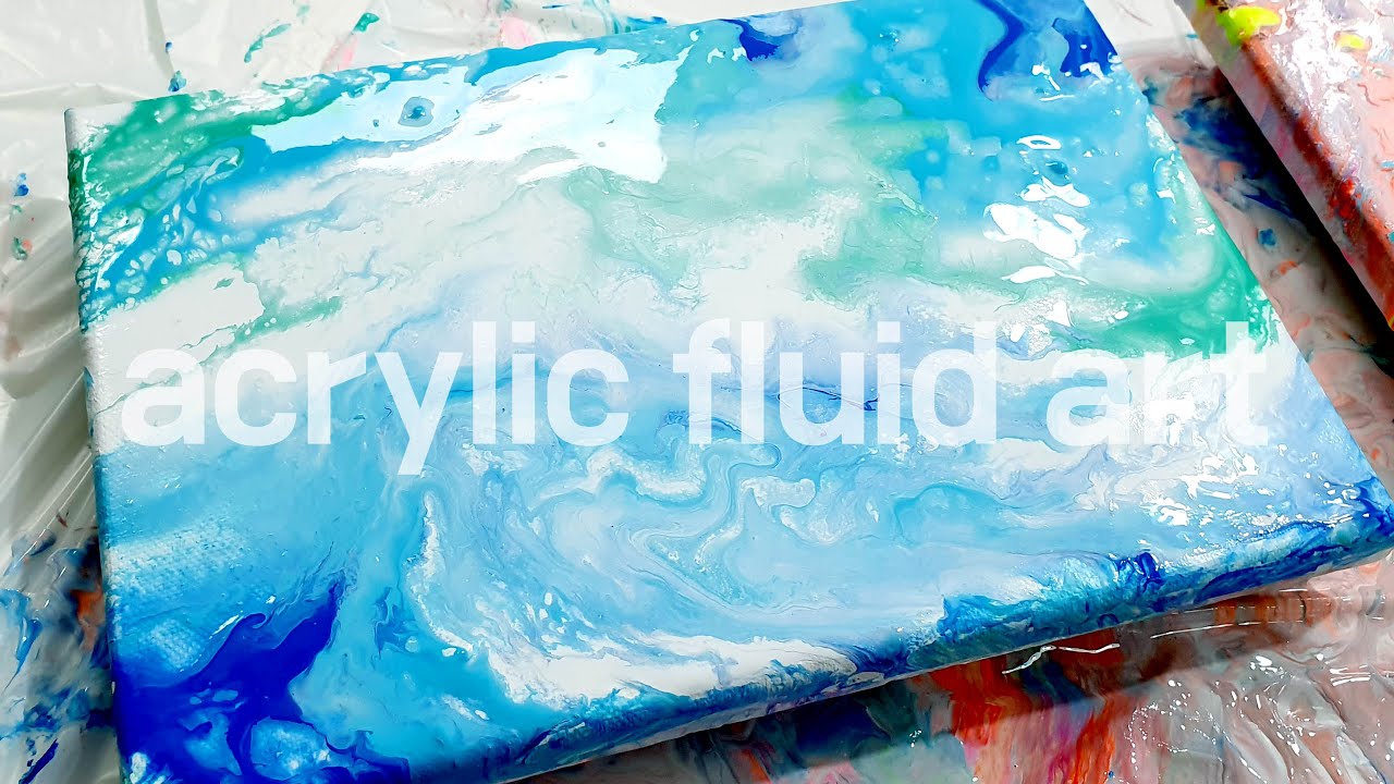 물감을 붓기만해도 작품이 되는 아크릴 플루이드 아트 | 집에서 쉽게 아크릴 푸어링하기 | acrylic fluid art | acrylic pouring