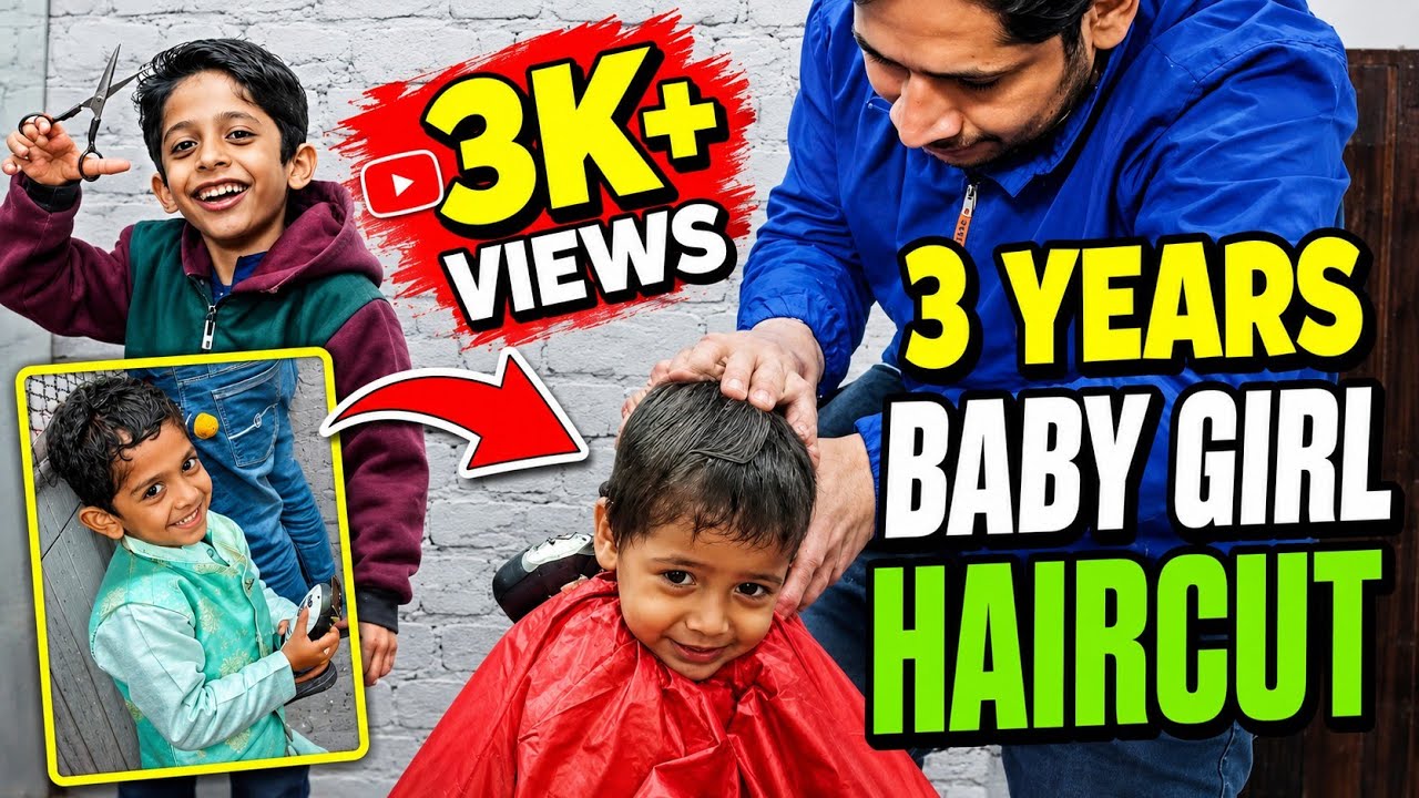 3 Years Baby Girl Haircut 💈 | Cute Baby Haircut Transformation ✂️ | Sazim Life 