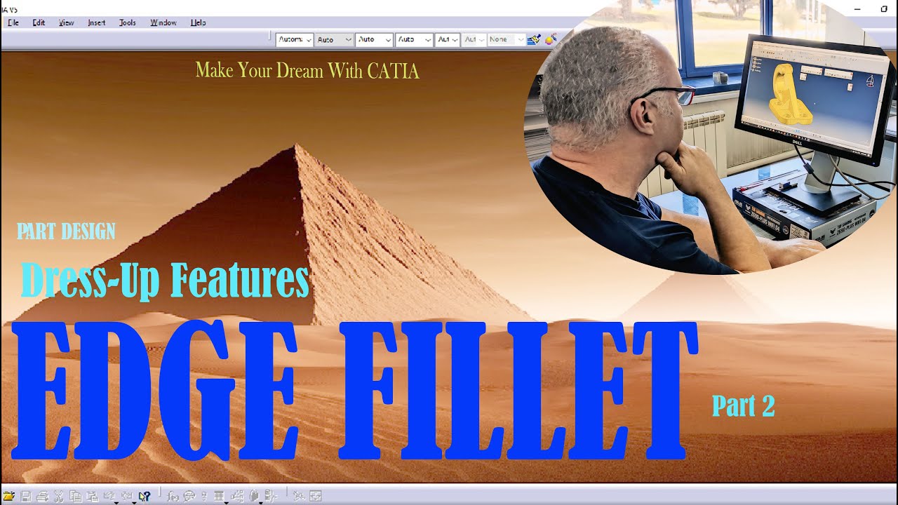 CATIA V5 Advanced Edge Fillet: Conic Parameter, Edge to Keep , Limiting Elements & Create By Vertex