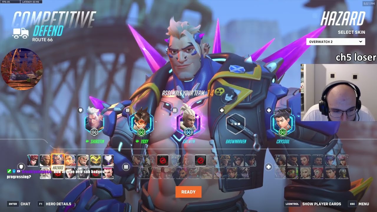 ХАДИ в роли Азара УНИЧТОЖАЕТ рейтинг — OVERWATCH 2 TOP 500 СЕЗОН 18