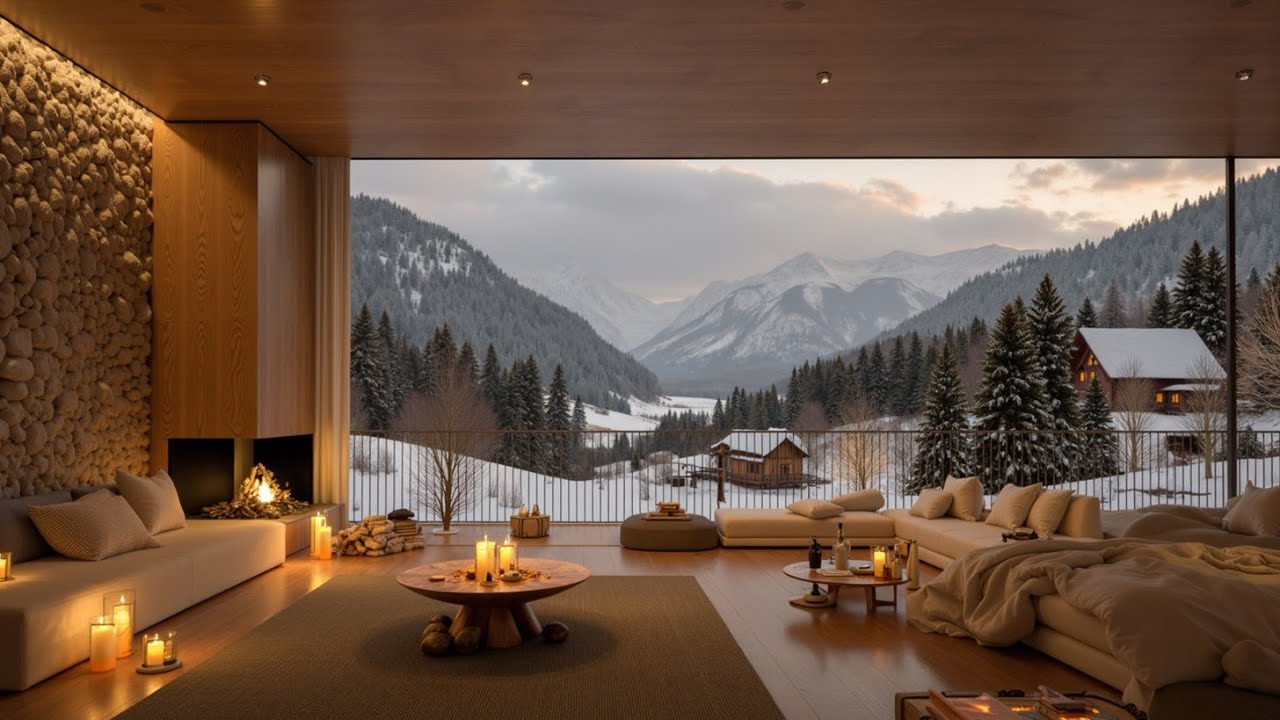 Calm Guitar Melodies ~ Soft Winter Lounge Music for Sleep & Relaxation