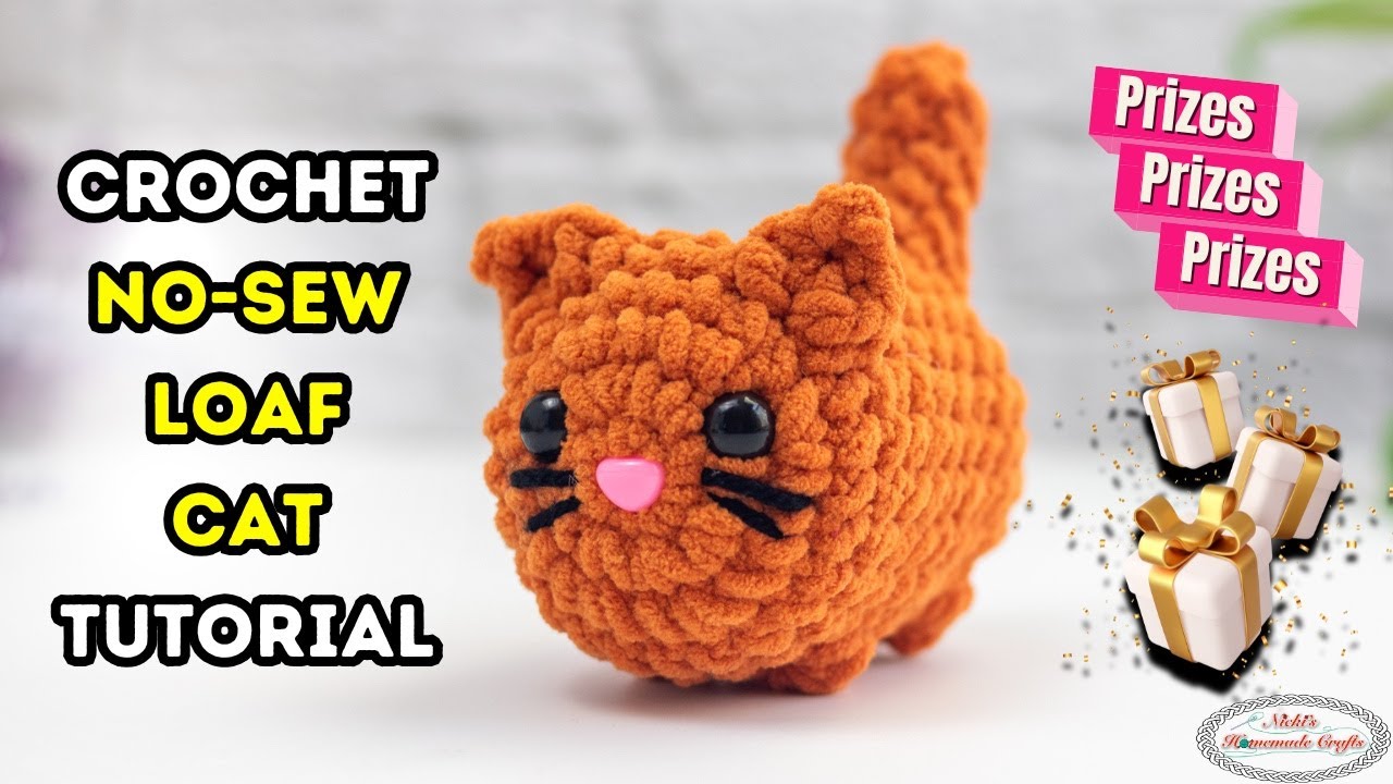 🐱This NO-SEW LOAF CAT is Too Cute to Handle! 🐾🧶 FREE Pattern + Prizes!