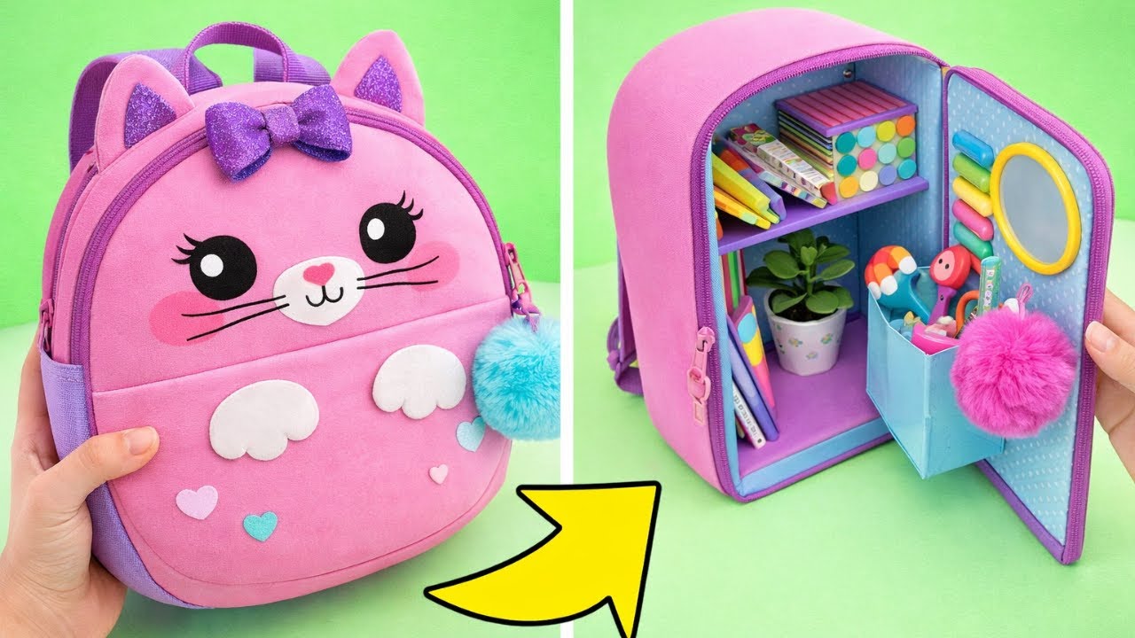 🎒✨ Преобрази школьный шкафчик с помощью невероятных и креативных DIY-идей 🤩🌈