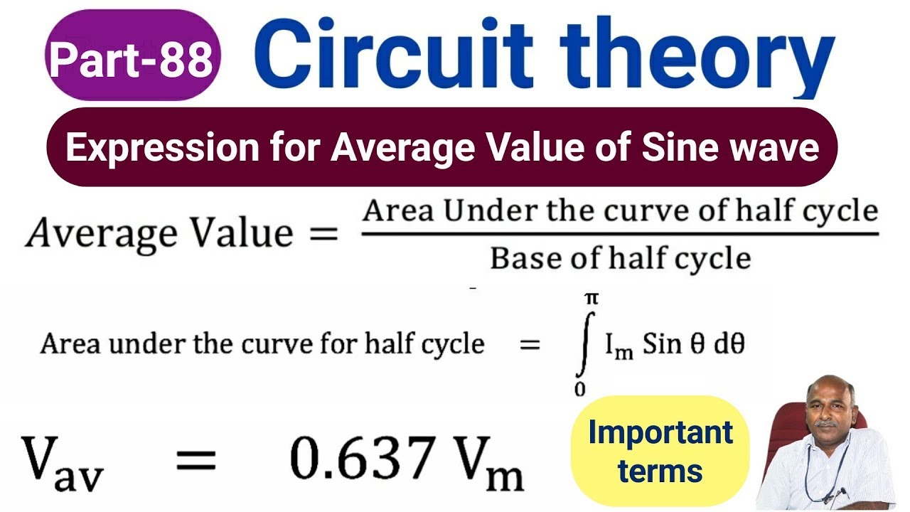 Derivation of ac average value for half cycle in tamil