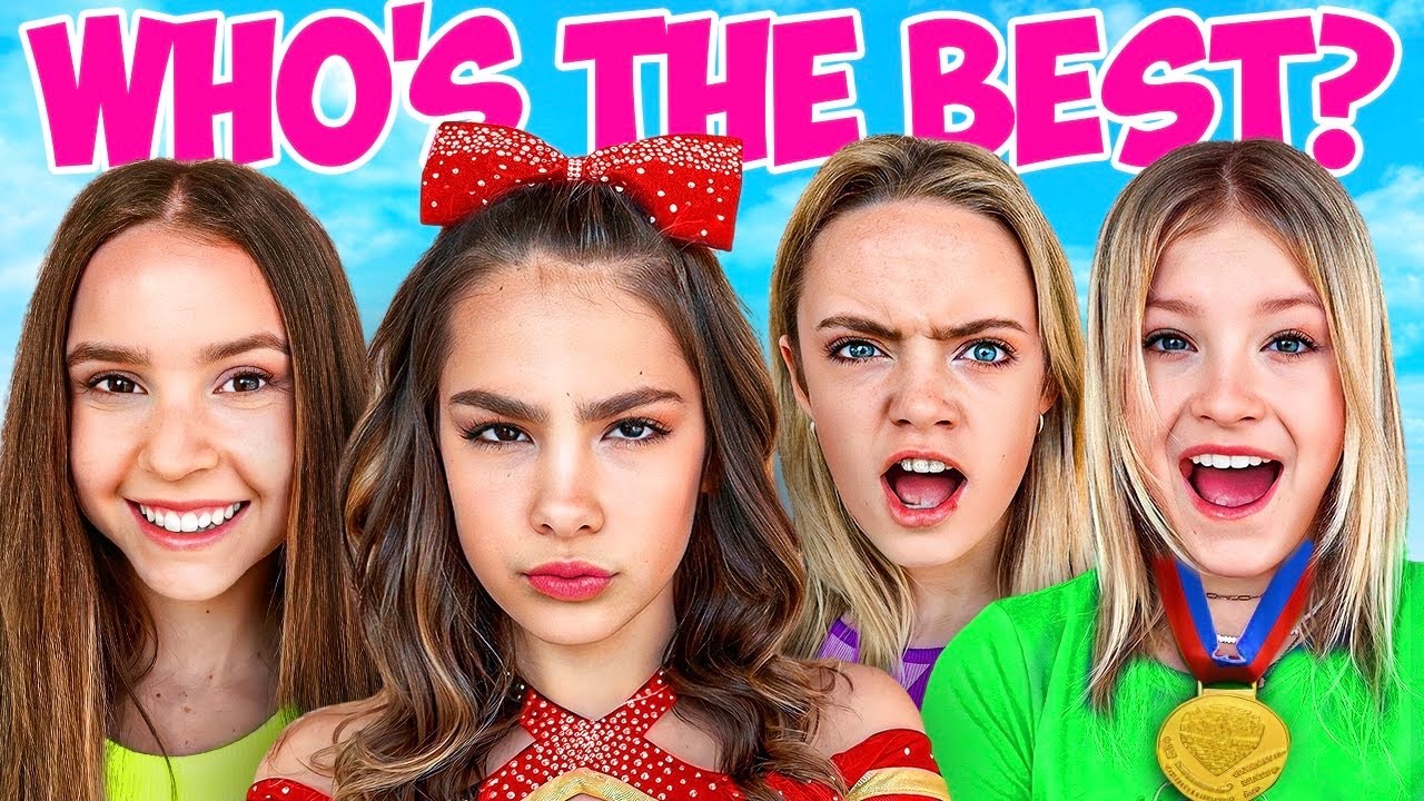 ЧИРЛИДЕРШИ против ГИМНАСТОК! При участии @annamcnulty @FunSquadStudios @TheNinjaFam
