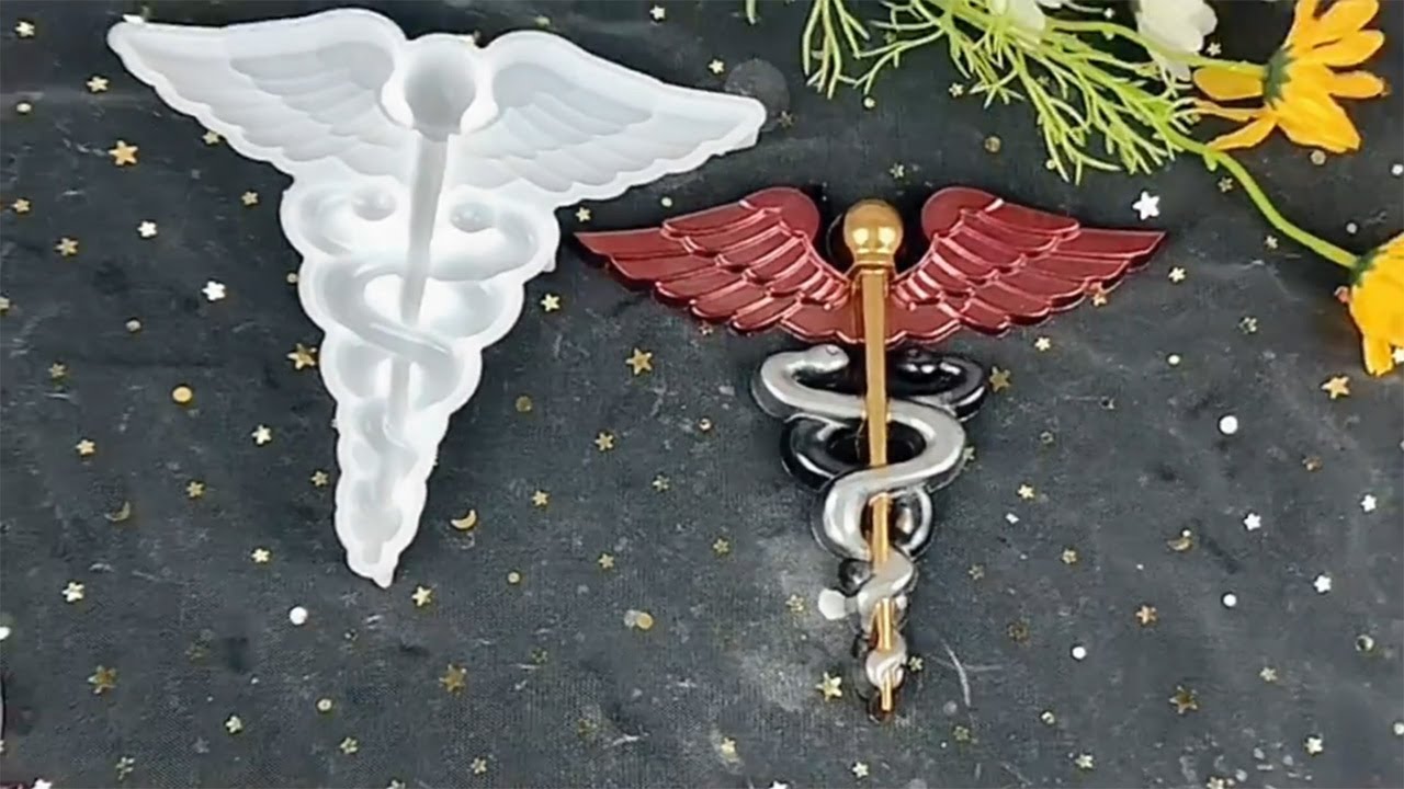 Caduceus Relief Decoration Resin Mold