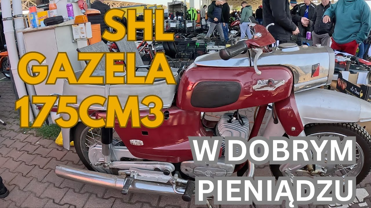 Moto Weteran Bazar Wrocław- zobacz ceny motocykli. Piękna SHL Gazel w dobrym pieniądzu.