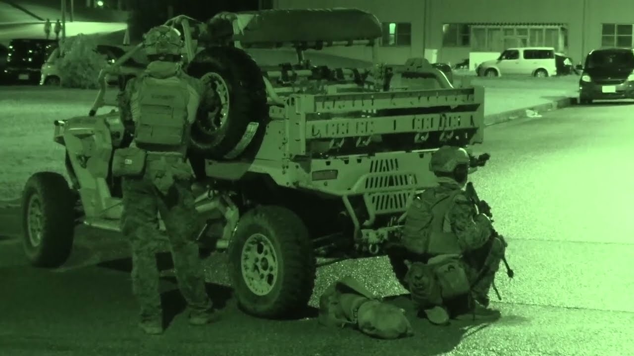 U.S. Marines conduct Night BREACH and CLEAR Operations in Okinawa