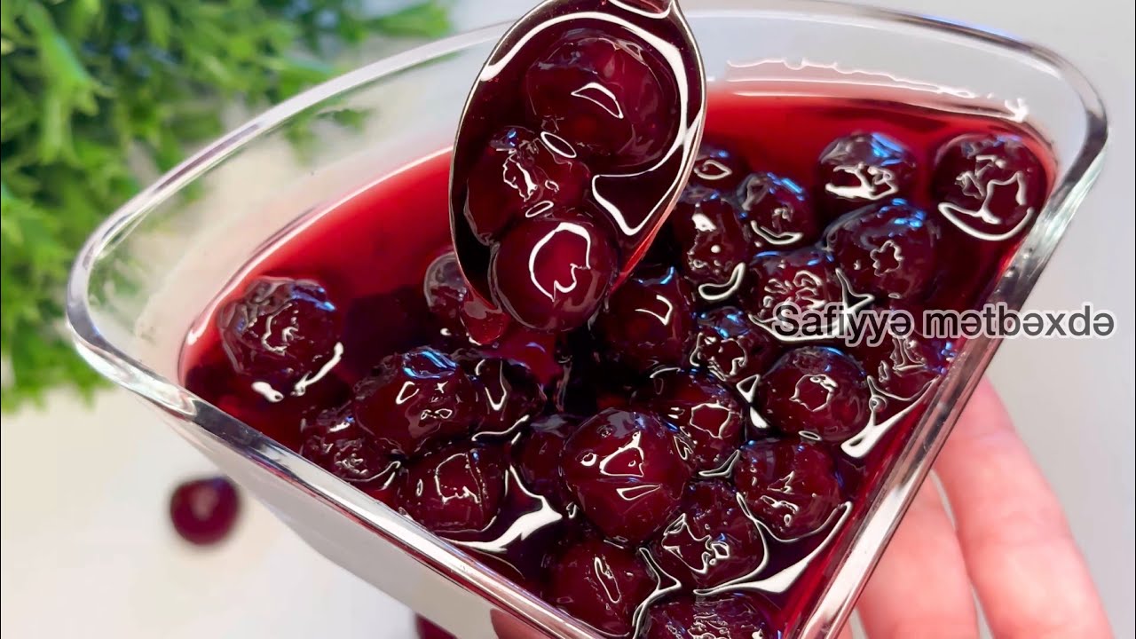 ♥️GİLƏNAR/ALBALI/VİŞNƏ 🍒🍒MÜRƏBBƏSİNİ ANCAQ BELƏ HAZIRLAYIRAM😍🤌ВИШНЕВОЕ ВАРЕНЬЕ ГОТОВЛЮ ТОЛЬКО ТАК👍🏻🍒