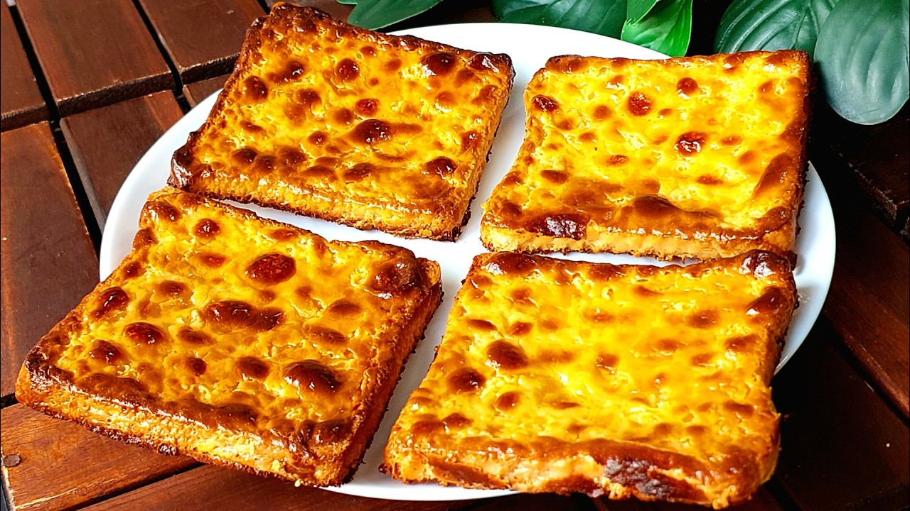 Bread Toast with Creamy Topping! Perfect for Breakfast or Snack! Rich, Easy & Delicious |ChamAura