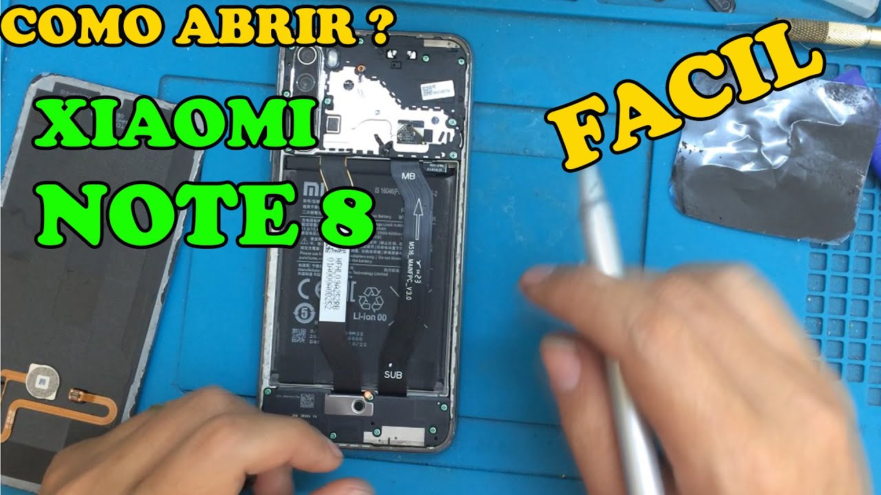COMO ABRIR XIAOMI REDMI NOTE 8, FACIL