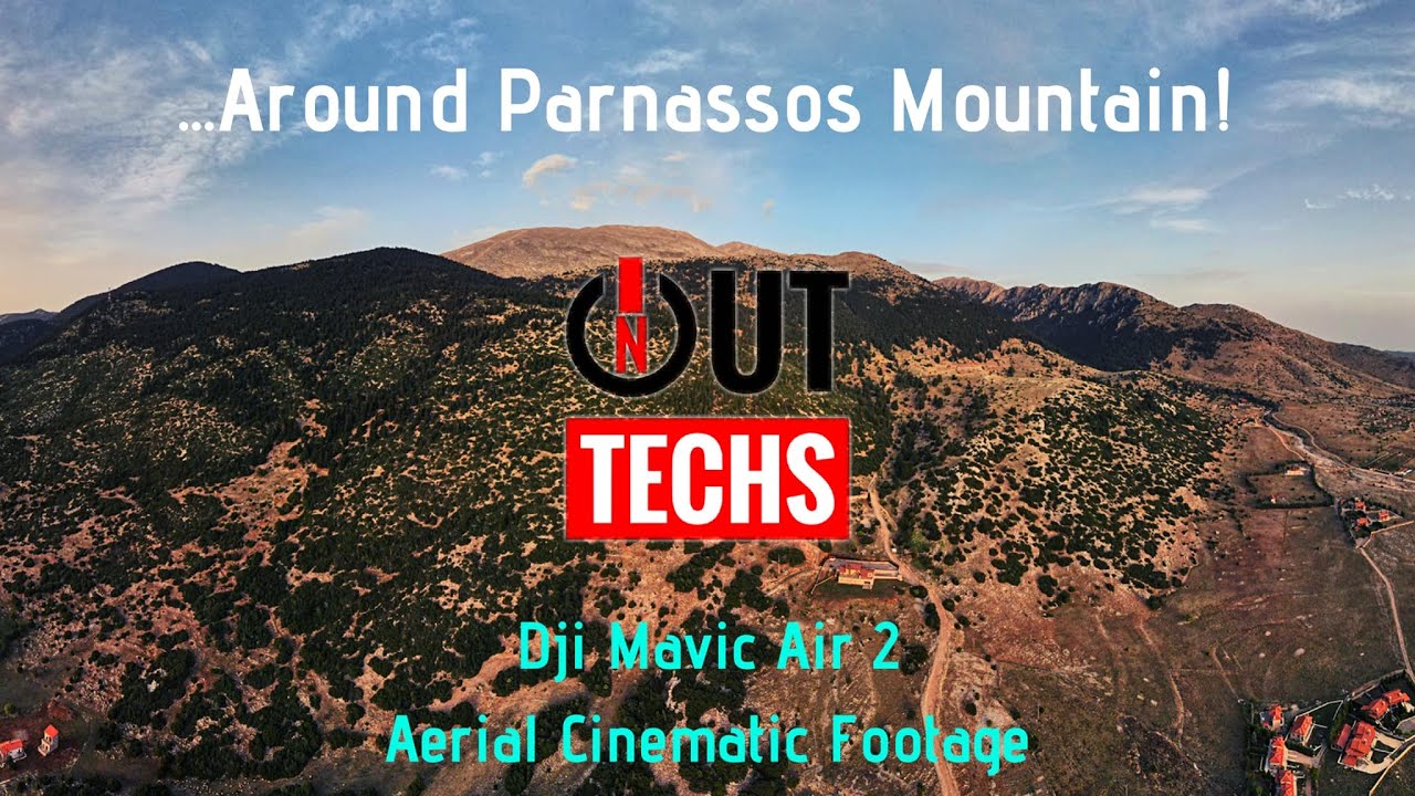 Aerial Cinematic Footage around Parnassos Mountain, Greece