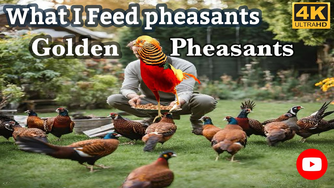 What we Feed to Pheasants 🐦‍⬛🕊️ | Our Shy Pheasants