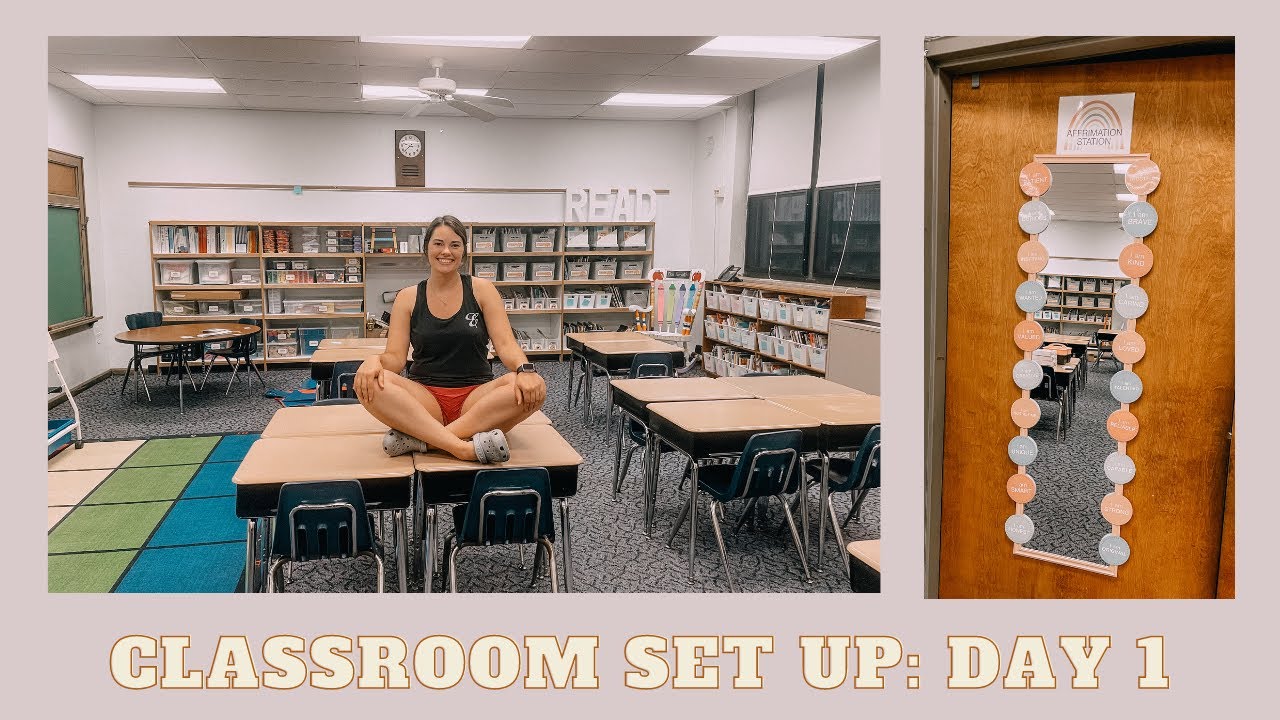 CLASSROOM SET UP DAY 1 | First-Year Teacher