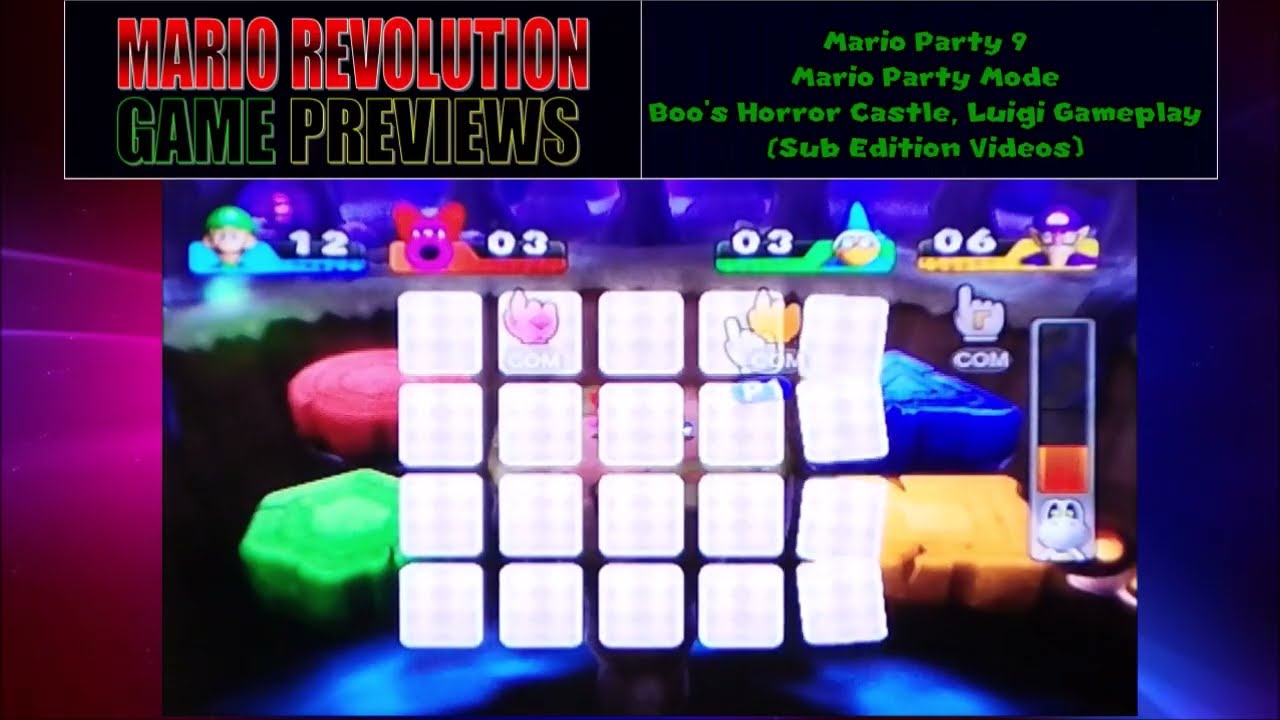 ChrisVortexx98 Game Video Previews: Mario Party 9 Party Mode Boo's Horror Castle (Sub Edition) 2