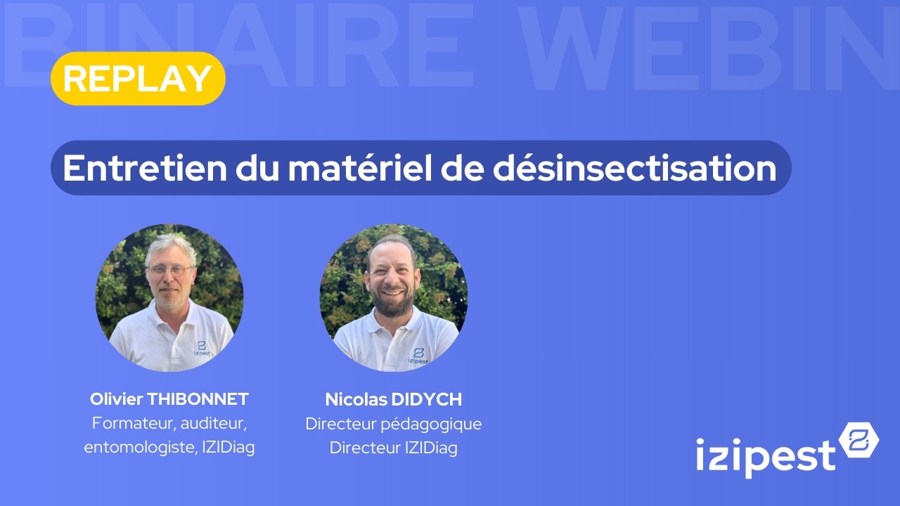 [REPLAY WEBINAIRE] Entretien du matériel de désinsectisation - Un geste éco responsable