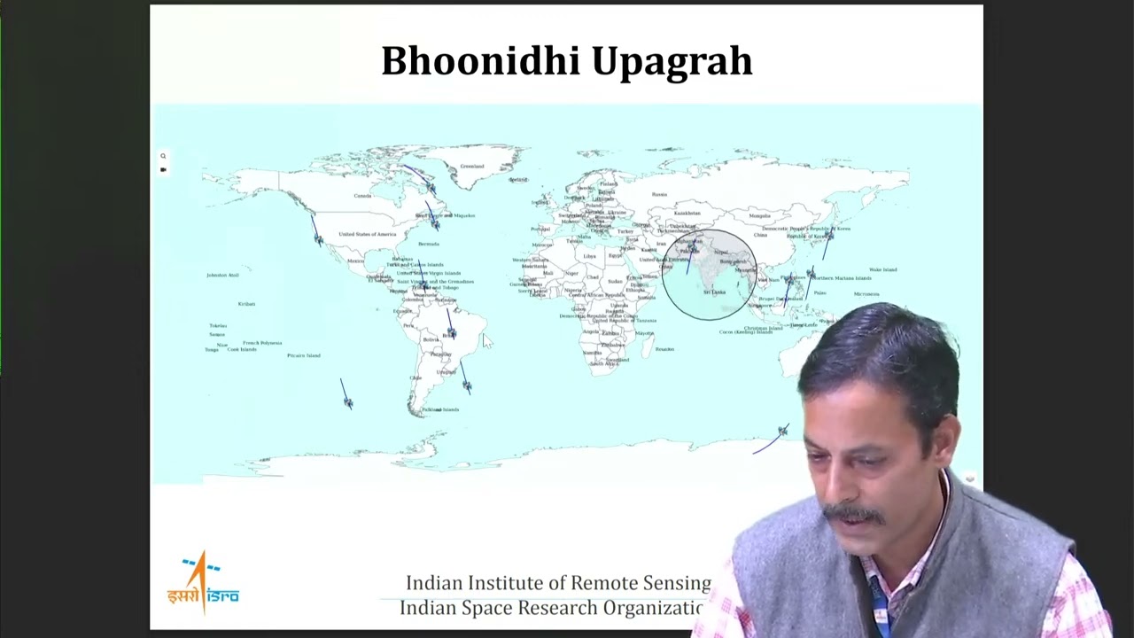 Demonstration on ISRO's EO data hub Bhoonidihi Portal by Sh. C. M. Bhatt