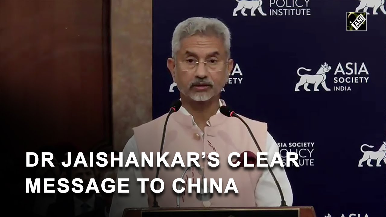 EAM S Jaishankar: “State of the border will determine state of the relationship”