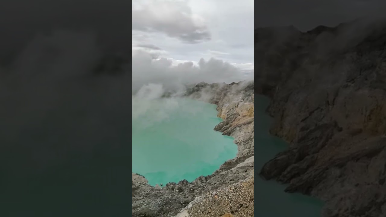 You've never seen anything like it, an incredibly blue acid lake. Kawah Ijen